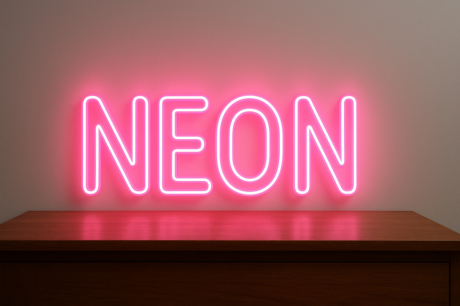 Création Néon 3D